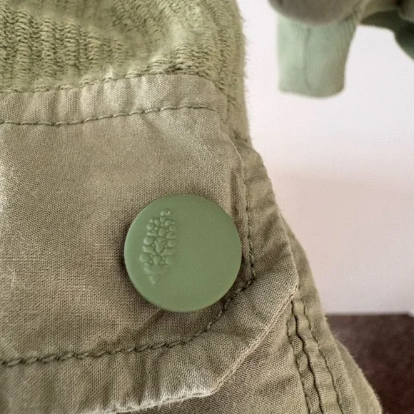 Free People Cropped Olive Waffle Sweat Set - Picture 3 of 8